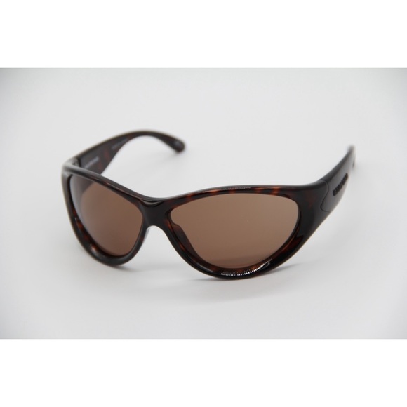 NEW BB0158S 002 SHIELD BALENCIAGA SUNGLASSES BB0158S BROWN - Picture 9 of 12